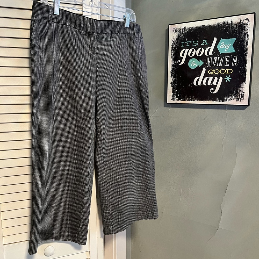 Wide leg tweed cropped pants in great condition.